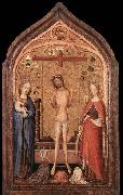 MASTER of Saint Veronica The Man of Sorrow with the Virgin and St Catherine painting